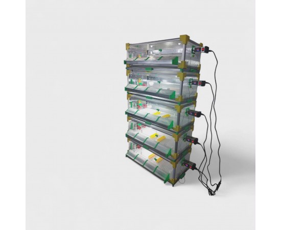  Profesyonel Civciv Büyütme ve Gelişim Kafesi DK-Pro-220/5  25 Cm 