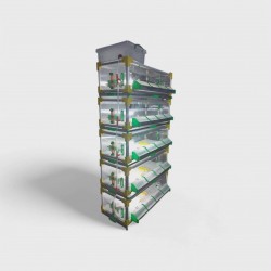  Profesyonel Civciv Büyütme ve Gelişim Kafesi DK-Pro-220/5  25 Cm 