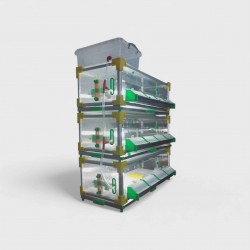  Profesyonel Civciv Büyütme ve Gelişim Kafesi DK-Pro-220/3  25 Cm 