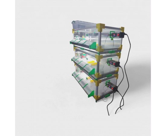  Profesyonel Civciv Büyütme ve Gelişim Kafesi DK-Pro-220/3  25 Cm 