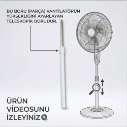 Üniversal Ayarlanabilinir Teleskopik Vantilatör Borusu ( Beyaz ) Üniversal Ayarlanabilinir Teleskopik Vantilatör Borusu ( Beyaz )